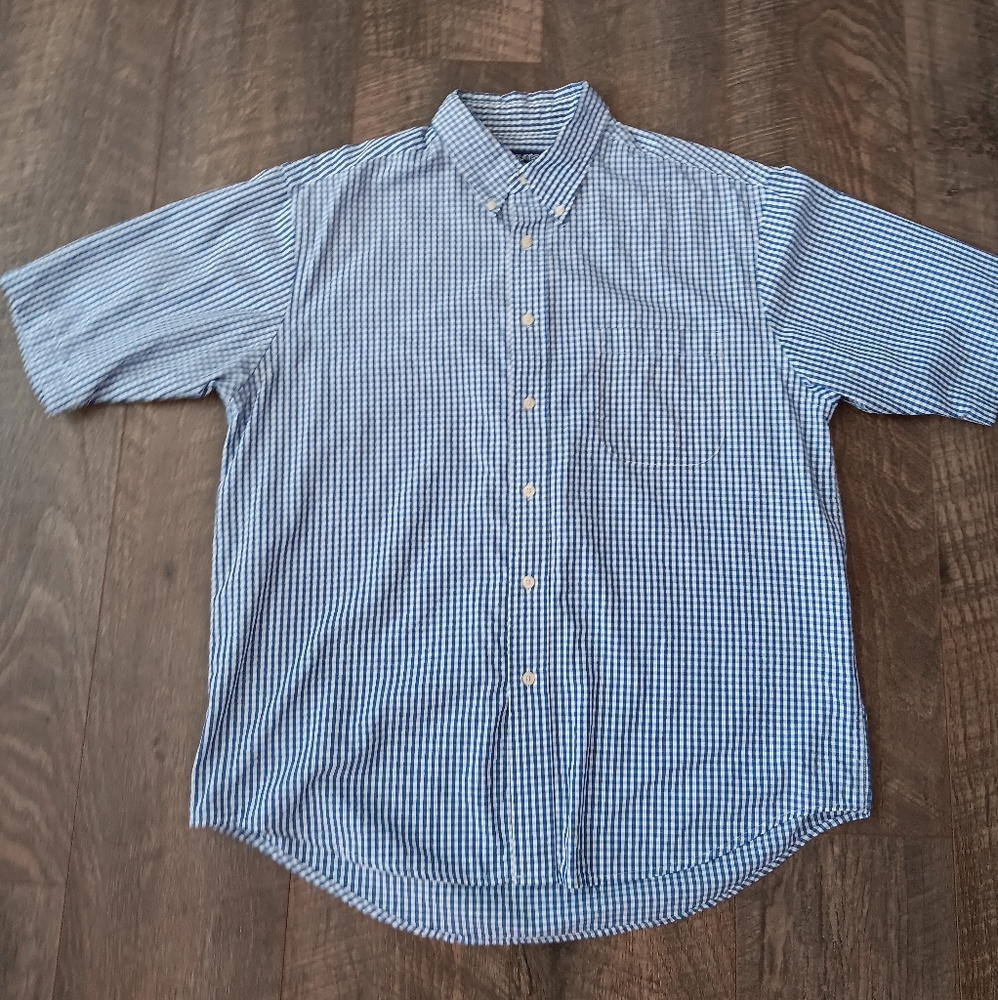 Men's Puritan Short Sleeve Button down Shirt